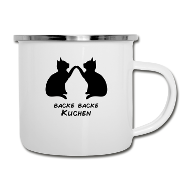 Backen Emaille Tasse - Backe Backe Kuchen
