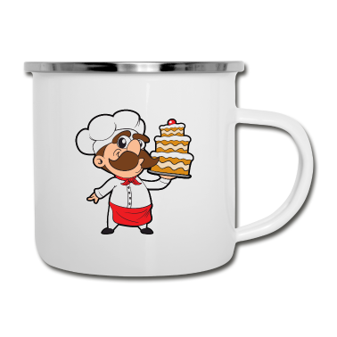 Backen Emaille Tasse - Bäckerer Bäcker