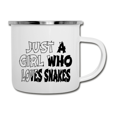 Backen Emaille Tasse - sayings birthday snake gift cool baby coat