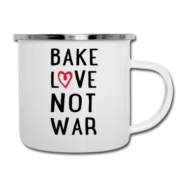 Backen Emaille Tasse - backen
