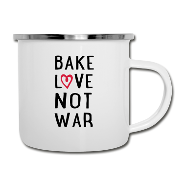 Backen Emaille Tasse - backen