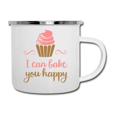Backen Emaille Tasse - backen
