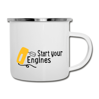 Backen Emaille Tasse - backen