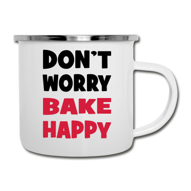 Backen Emaille Tasse - backen