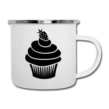 Backen Emaille Tasse - Bäcker