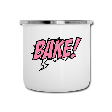 Backen Emaille Tasse - backen