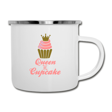 Backen Emaille Tasse - backen