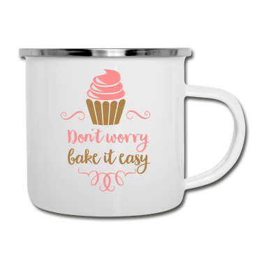 Backen Emaille Tasse - backen