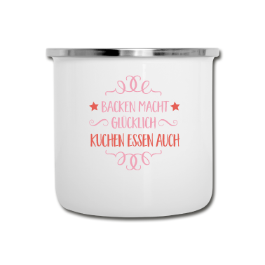 Backen Emaille Tasse - Backen