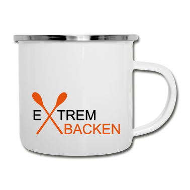 Backen Emaille Tasse - backen