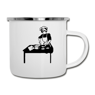 Backen Emaille Tasse - Backen