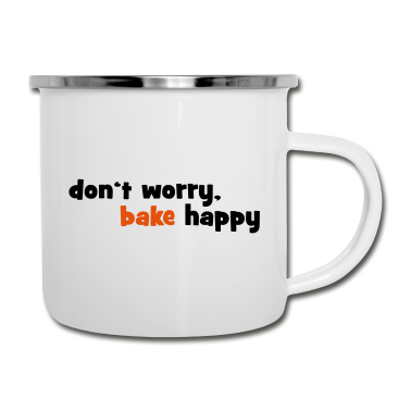 Backen Emaille Tasse - backen