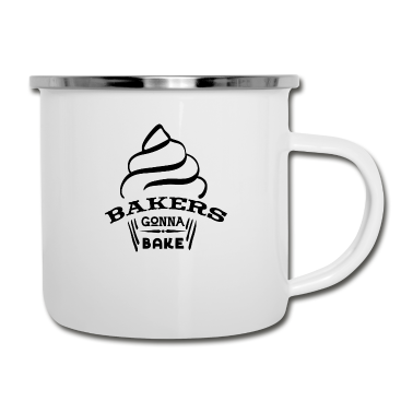 Backen Emaille Tasse - Bäcker gehen zu backen