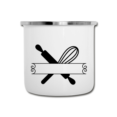 Backen Emaille Tasse - Backen