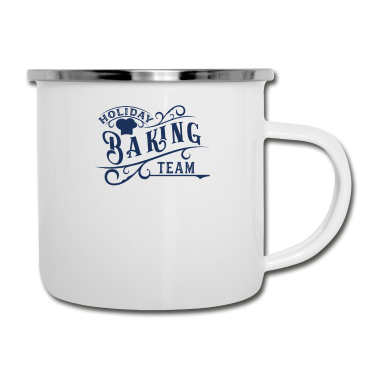 Backen Emaille Tasse - Kuchen backen Bäckerei Baking Bäcker Backen