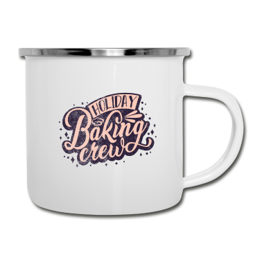 Backen Emaille Tasse - Feiertag Bäcker Team Backen