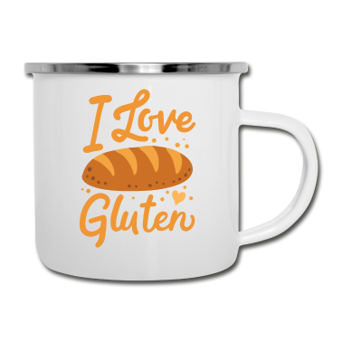 Backen Emaille Tasse - Gluten Brot Backen Bäcker