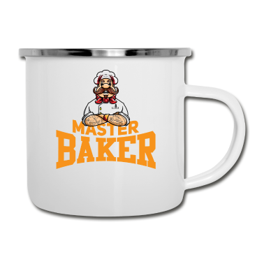 Backen Emaille Tasse - Bäcker Backen Bäckermeister Bäckerei