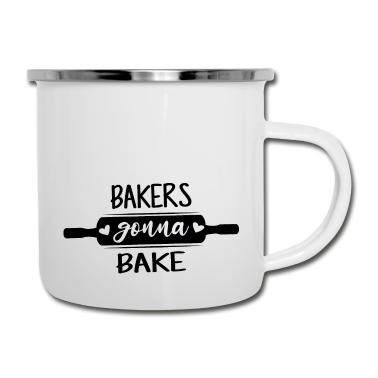 Backen Emaille Tasse - Bäcker gehen zum Backen