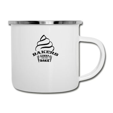Backen Emaille Tasse - Bäcker Backen Konditor Spruch