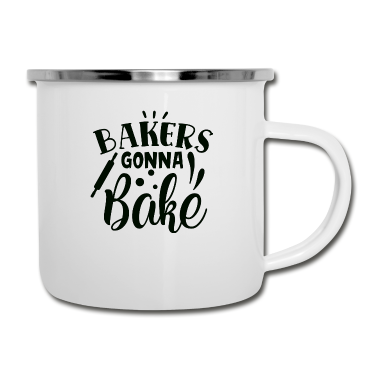 Backen Emaille Tasse - Bäcker gehen zum Backen