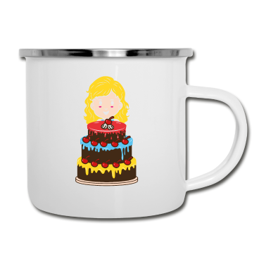 Backen Emaille Tasse - Bäcker Backen Torte Geschenk