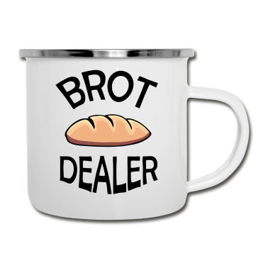 Backen Emaille Tasse - Bäcker