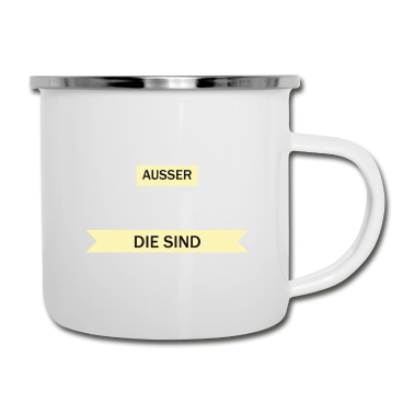 Backen Emaille Tasse - Bäcker