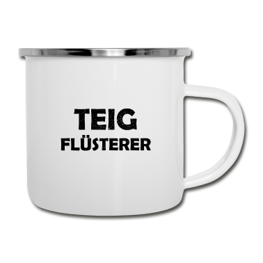 Backen Emaille Tasse - Bäcker