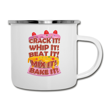 Backen Emaille Tasse - Torte Backen mix es und backe es