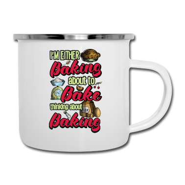 Backen Emaille Tasse - Backen Liebhaber Backen Bäcker Konditor Humor