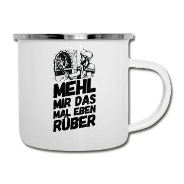 Backen Emaille Tasse - Bäcker Bäckerei Backwaren Backen