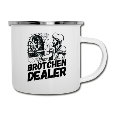 Backen Emaille Tasse - Bäcker Bäckerei Backwaren Backen