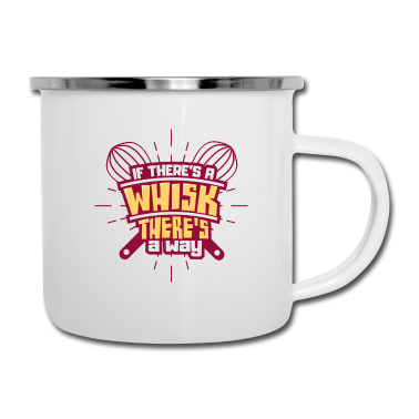 Backen Emaille Tasse - Koch Backen Kochen Bäcker