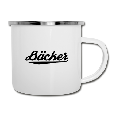 Backen Emaille Tasse - Bäcker Bäckerei Backwaren Backen
