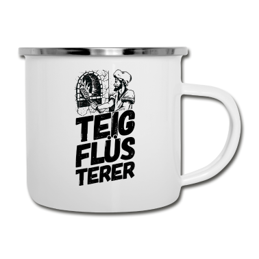 Backen Emaille Tasse - Bäcker Bäckerei Backwaren Backen