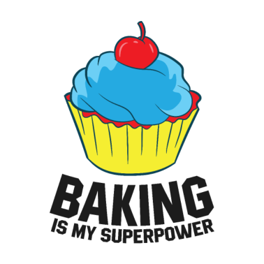 Motiv Backen ist meine Supermacht Kuchen Backen