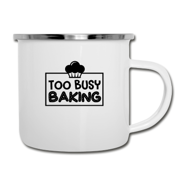 Backen Emaille Tasse - Bäcker Zu beschäftigt mit Cupcakes Backen