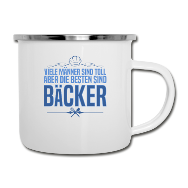 Backen Emaille Tasse - Bäcker Männer Backen