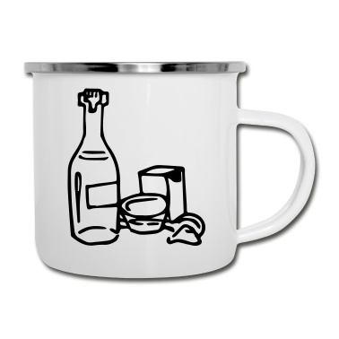 Backen Emaille Tasse - Backzutaten, backen, Bäcker, bäckerei