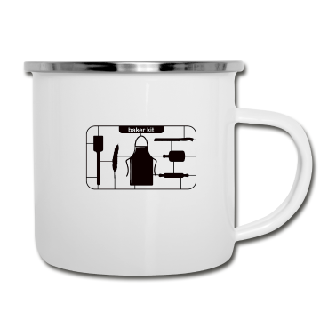 Backen Emaille Tasse - Bäcker kit