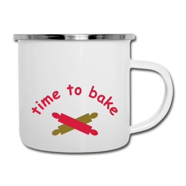 Backen Emaille Tasse - backen