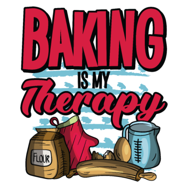 Motiv Backen ist meine Therapie Konditor Bäcker Zitate