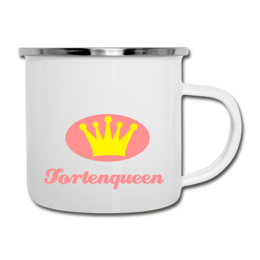 Backen Emaille Tasse - backen - tortenqueen