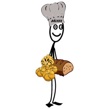 Motiv Bäcker Beruf Brot backen, Brötchen