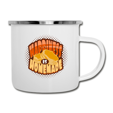 Backen Emaille Tasse - Selbstgebacken Backen