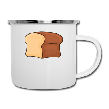 Backen Emaille Tasse - Brot Backen