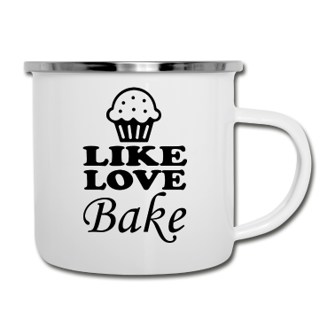 Backen Emaille Tasse - Backen Baking