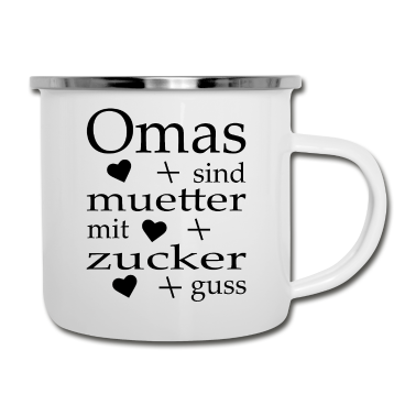 Backen Emaille Tasse - Backen Baking