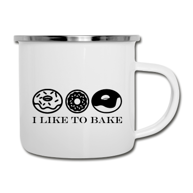 Backen Emaille Tasse - Backen Baking